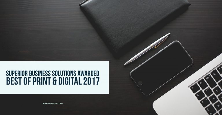 Superior Business Solutions Wins Best of Print and Digital 2017 